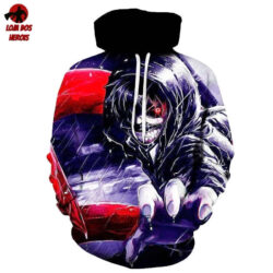 Blusa Jaqueta 3D Kaneki Batalha Tokyo Ghoul:Re Anime Touca Canguru