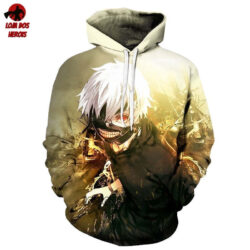 Blusa Jaqueta 3D Anime Tokyo Ghoul Kaneki Ken Touca Canguru