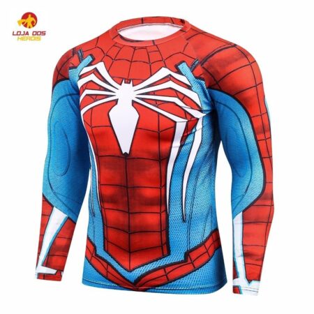 Camisa / Camiseta Hash Guard Compressão Homem Aranha Jogo Game Xbox Ps4