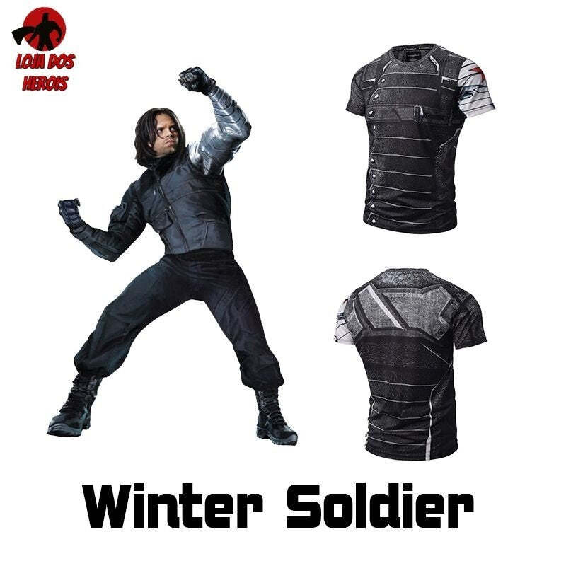 Camisa/Camiseta Soldado Invernal Compressão Hash Guard - Imagem 2