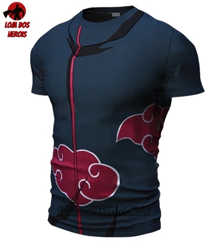 Camisa / Camiseta Hash Guard Akatsuki Itachi Uchiha Naruto Shippuden