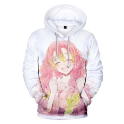 Blusa Jaqueta 3D Full Mitsuri Kanroji Anime Demon Slayer Top