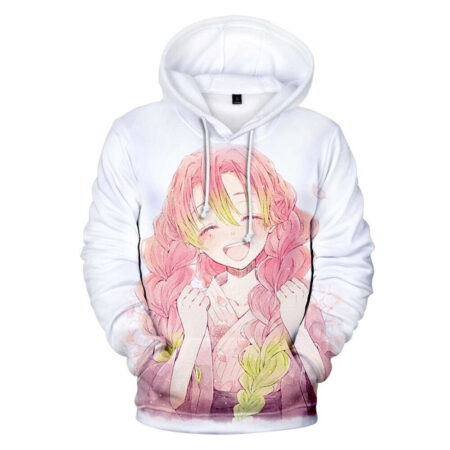 Blusa Jaqueta 3D Full Mitsuri Kanroji Anime Demon Slayer Top - Imagem 4