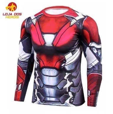 Camisa / Camiseta Hash Guard Compressão Homem De Ferro - Os Vingadores
