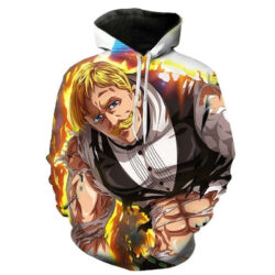 Blusa Jaqueta 3D Full Escanor Nanatsu No Taizai Anime Top