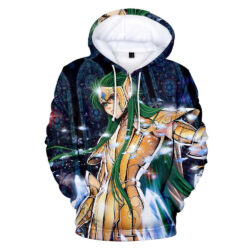 Blusa Jaqueta 3D Full Camus De Aquário Anime Cavaleiros Do Zodíaco Top