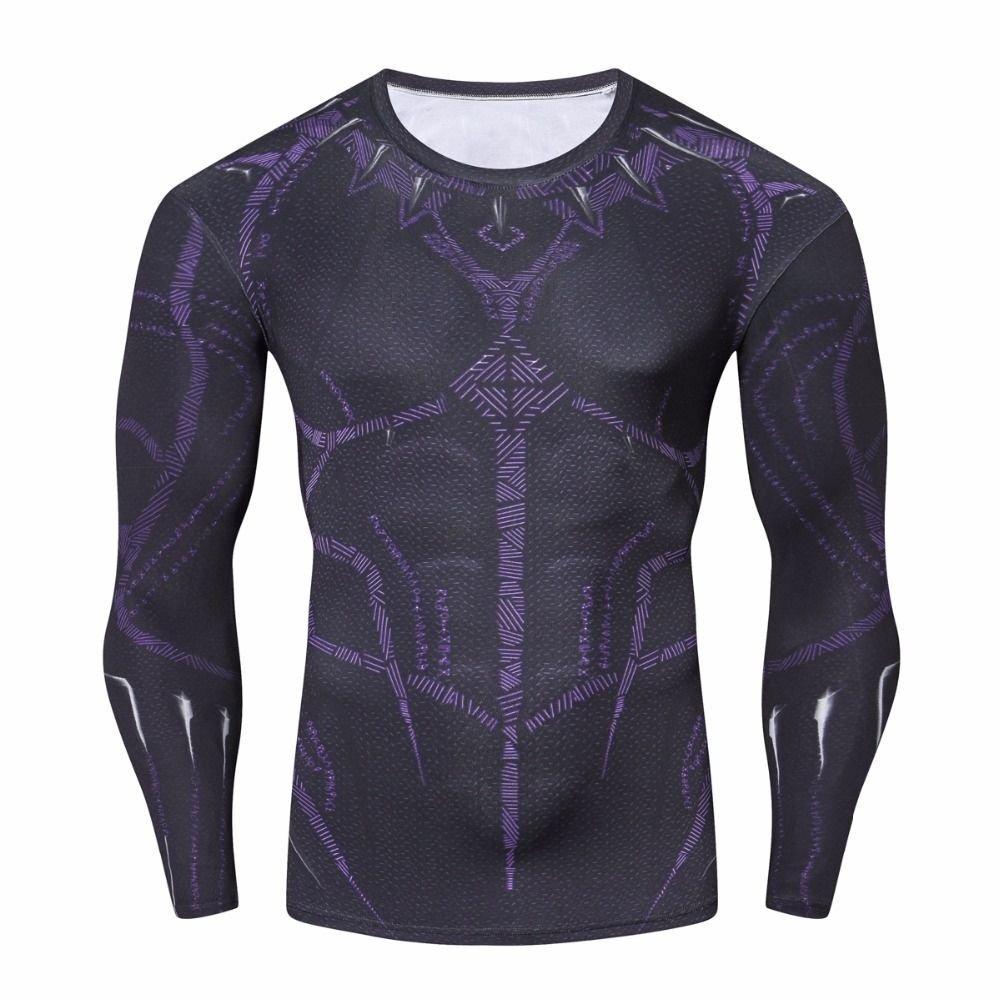 Camisa / Camiseta Hash Guard Compressão Pantera Negra - Filme - Imagem 2