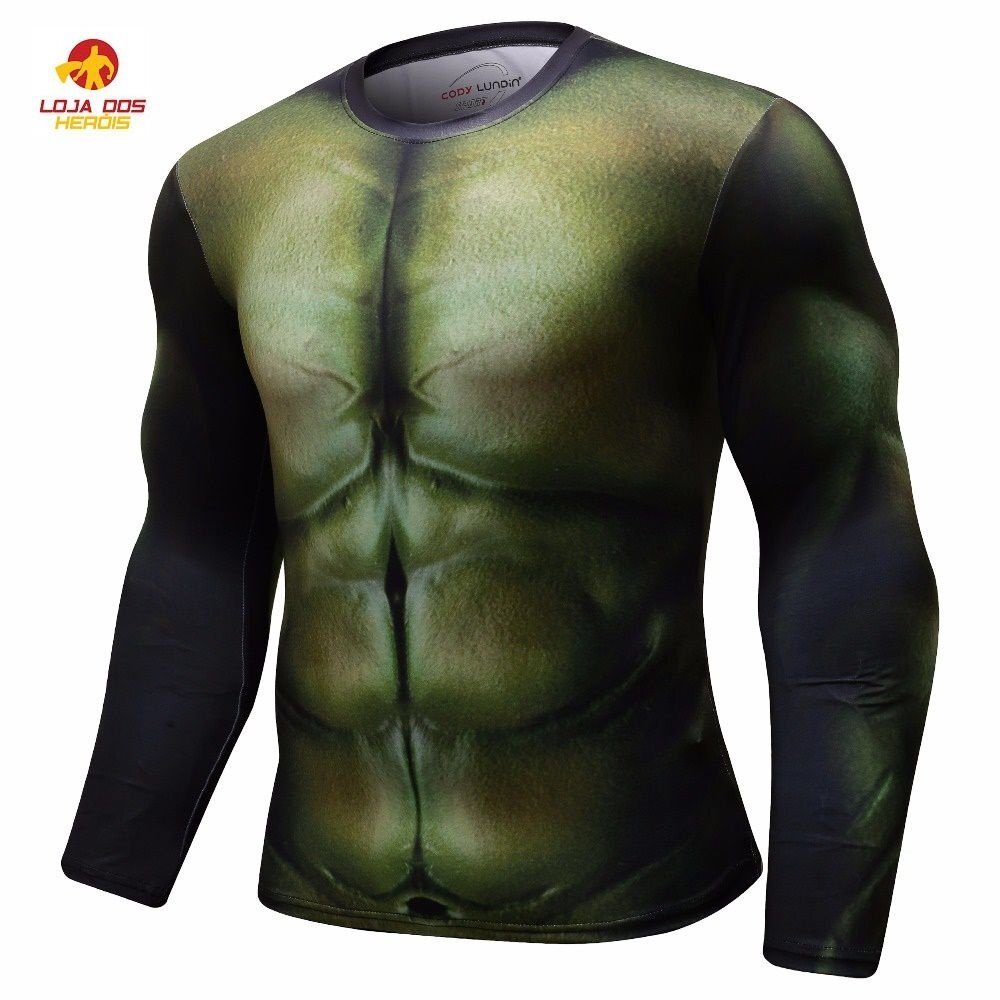 Camisa / Camiseta Hash Guard Compressão Hulk - Os Vingadores