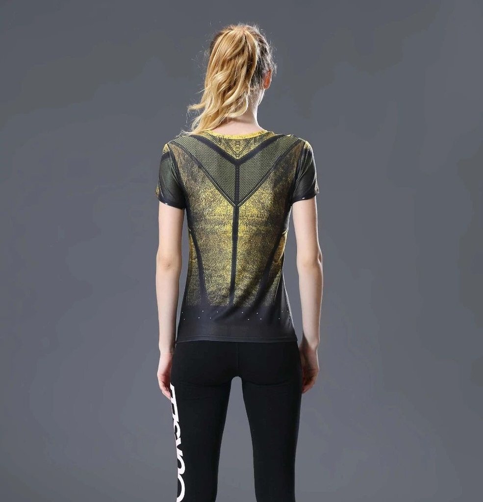 Camisa / Camiseta Hash Guard Feminina Reverso Compressão - Imagem 3