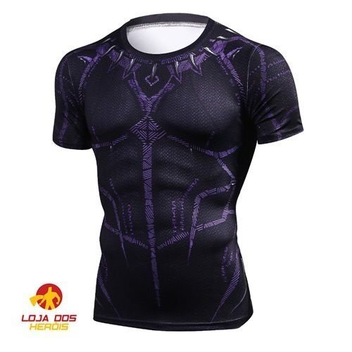 Camisa / Camiseta Hash Guard Compressão Pantera Negra - Guerra Infinita Filme