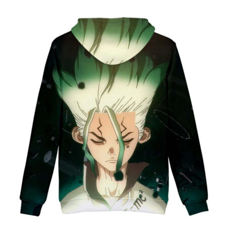 Blusa Jaqueta 3D Full Senku Ishigami Reino Da Ciência Dr. Stone Anime Top - Imagem 2