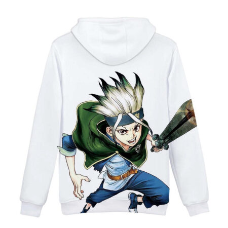 Blusa Jaqueta 3D Full Senku Arte Crossover Dr. Stone Anime Top - Imagem 2