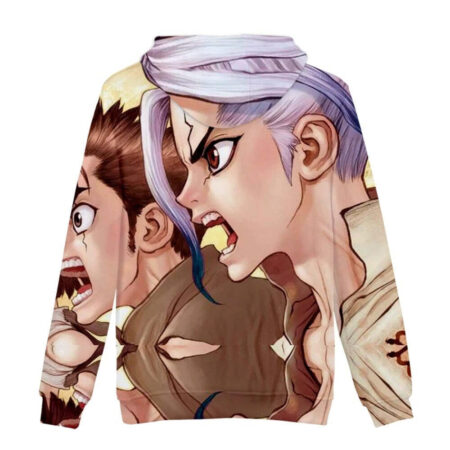 Blusa Jaqueta 3D Full Senku Ishigami e Taiju Oki Dr. Stone Anime Top - Imagem 2