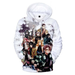 Blusa Jaqueta 3D Full Tanjiro e Hashiras Anime Demon Slayer Top