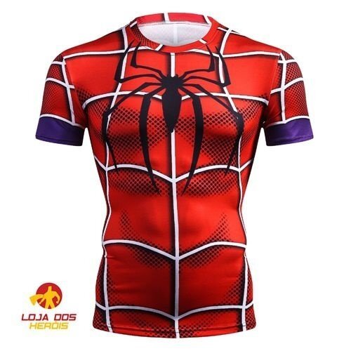 Camisa / Camiseta Hash Guard Compressão Spider Man Homem Aranha - Imagem 3