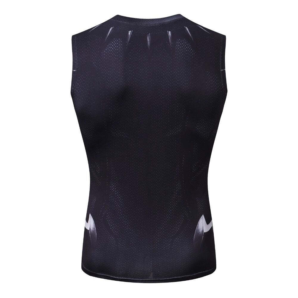 Camisa / Camiseta Regata Hash Guard Pantera Negra Compressão Tank Top - Imagem 2