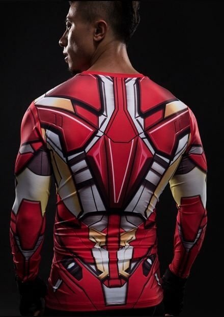 Camisa / Camiseta Hash Guard Homem de Ferro Manga Longa Compressão - Imagem 3