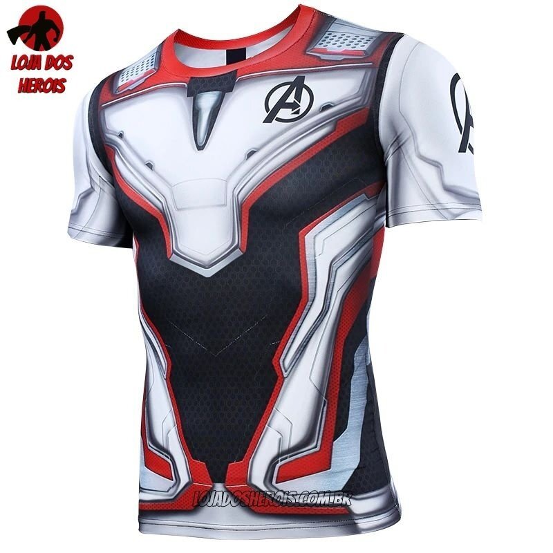 Camisa/Camiseta Hash Guard Uniforme Vingadores Ultimato - Endgame Compressão - Imagem 5