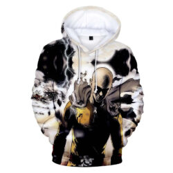 Blusa Jaqueta 3D Full Saitama Batalha Anime One Punch Man Top