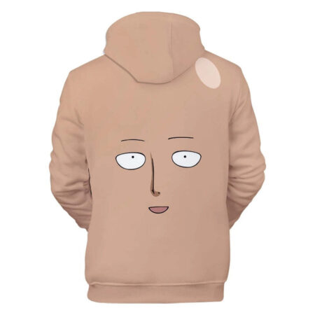 Blusa Jaqueta 3D Full Rosto Saitama Anime One Punch Man Top - Imagem 2