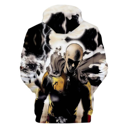 Blusa Jaqueta 3D Full Saitama Batalha Anime One Punch Man Top - Imagem 2