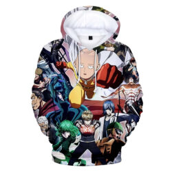 Blusa Jaqueta 3D Full Associação De Heróis Anime One Punch Man Top