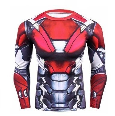 Camisa / Camiseta Hash Guard Compressão Homem De Ferro - Os Vingadores - Imagem 2