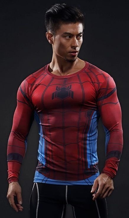 Camisa / Camiseta Hash Guard Homem Aranha 2019 Vingadores Compressão