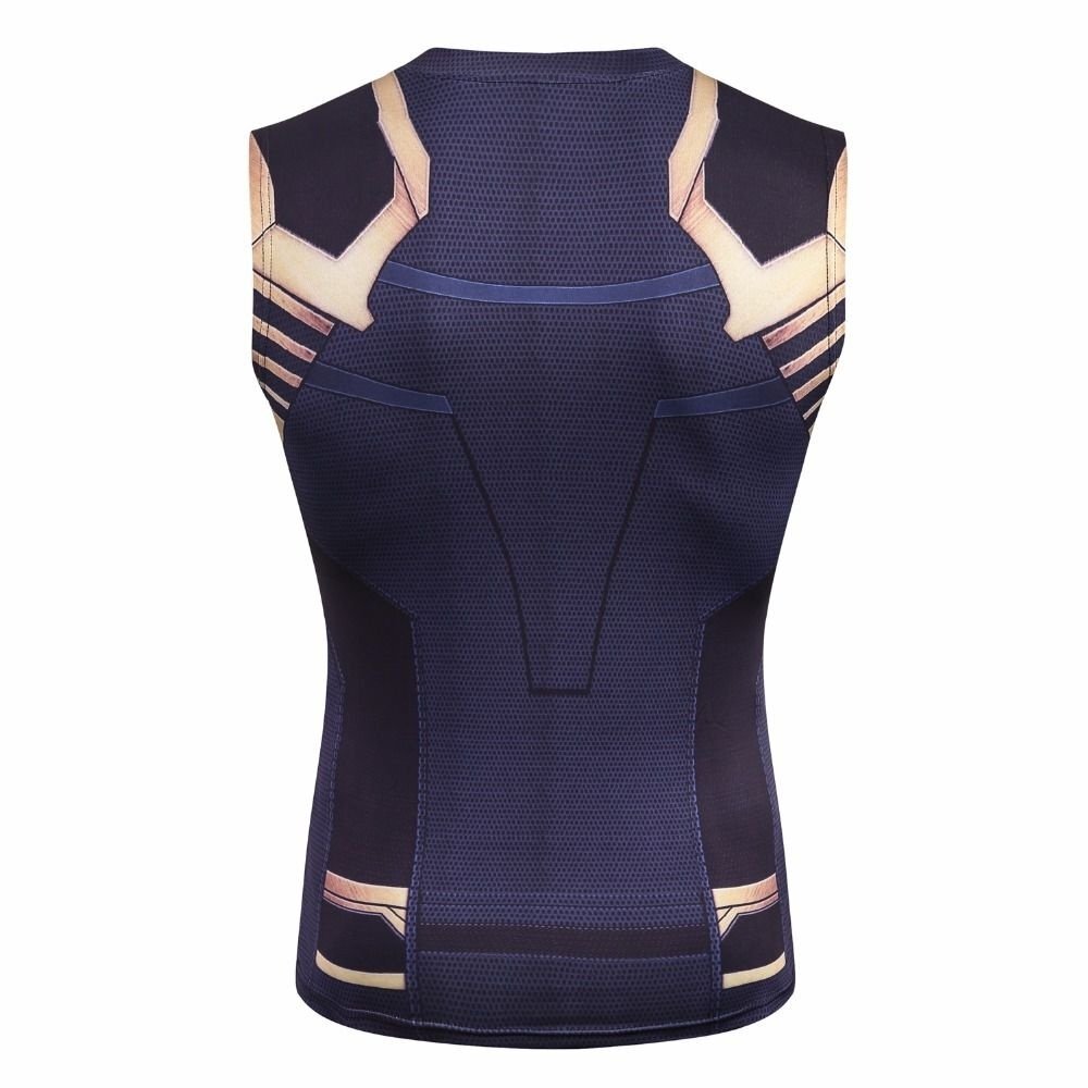 Camisa / Camiseta Regata Hash Guard Compressão Tank Top Thanos Guerra Infinita - Imagem 2