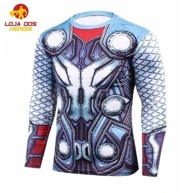 Camisa / Camiseta Hash Guard Compressão Thor - Os Vingadores