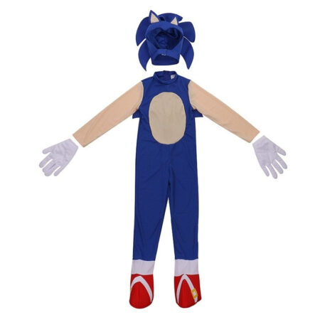 Fantasia Sonic Filme Infantil Traje Crianças Cosplay Realista Ouriço - Image 4