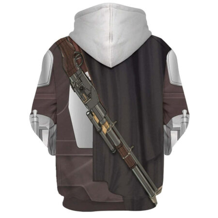 Blusa Jaqueta 3D Full Traje The Mandalorian Série Top - Imagem 2