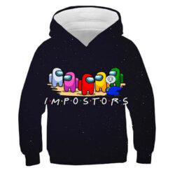 Blusa Jaqueta 3D Full Impostores Among Us Game Top