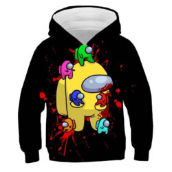 Blusa Jaqueta 3D Full Impostor Amarelo Among Us Game Top