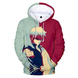 Blusa Jaqueta 3D Full Gintoki Sakata Arte Anime Gintama Top