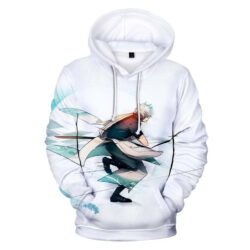 Blusa Jaqueta 3D Full Gintoki Sakata Clássico Anime Gintama Top