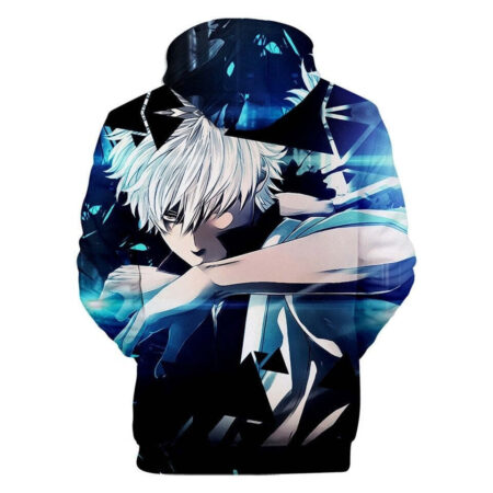 Blusa Jaqueta 3D Full Gintoki Sakata Anime Gintama Top - Imagem 2