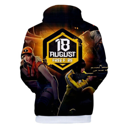 Blusa Jaqueta 3D Full Personagens Misha e Kelly Game Jogo Free Fire Top - Imagem 2