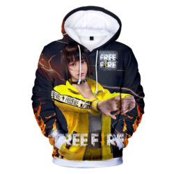 Blusa Jaqueta 3D Full Personagem Kelly Game Jogo Free Fire Top
