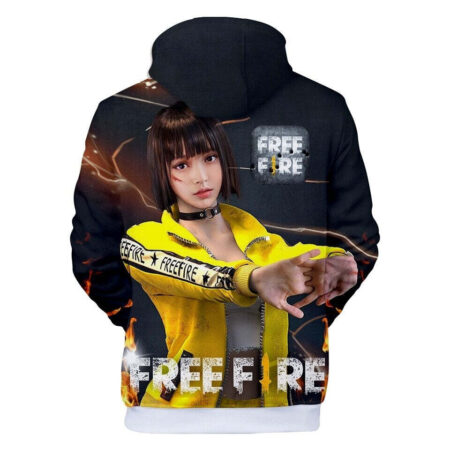 Blusa Jaqueta 3D Full Personagem Kelly Game Jogo Free Fire Top - Imagem 2