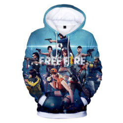 Blusa Jaqueta 3D Full Personagens Game Jogo Free Fire Top