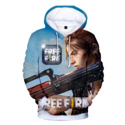 Blusa Jaqueta 3D Full Personagem Laura Game Jogo Free Fire Top