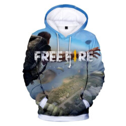 Blusa Jaqueta 3D Full Salto Paraquedas Game Jogo Free Fire Top