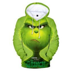 Blusa Jaqueta 3D Full Grinch Clássico Filme O Grinch Top