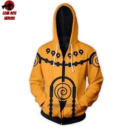 Jaqueta Blusa Casaco Naruto Modo kyuubi Anime Shippuden top