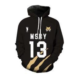 Blusa Jaqueta 3D Full Atsumu Miya MSBY Black Jackals Haikyuu Anime Top