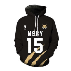 Blusa Jaqueta 3D Full Kiyoomi Sakusa MSBY Black Jackals Haikyuu Anime Top