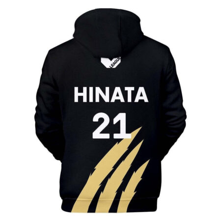 Blusa Jaqueta 3D Full Hinata MSBY Black Jackals Haikyuu Anime Top - Imagem 2
