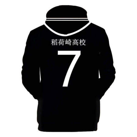 Blusa Jaqueta 3D Full Atsumu Miya Colégio Inarizaki Haikyuu Anime Top - Imagem 2