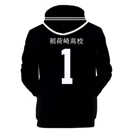 Blusa Jaqueta 3D Full Shinsuke Kita Colégio Inarizaki Haikyuu Anime Top - Imagem 2